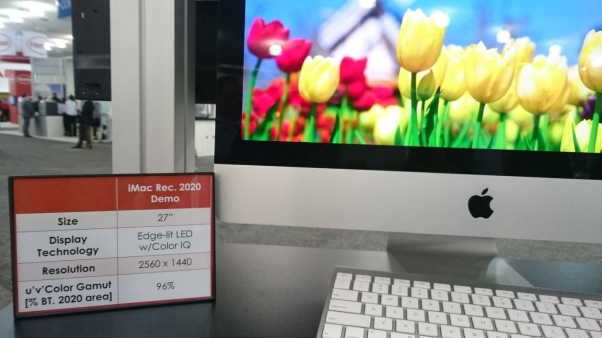 This modified iMac display can cover 96 of BT .2020 thanks to quantum dots